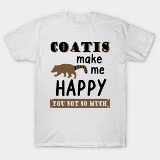 Coatis Happy coatis saying trunk bear animal motif T-Shirt